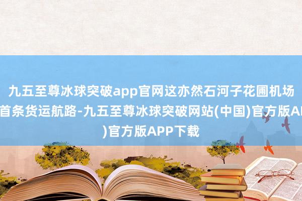 九五至尊冰球突破app官网这亦然石河子花圃机场洞开的首条货运航路-九五至尊冰球突破网站(中国)官方版APP下载