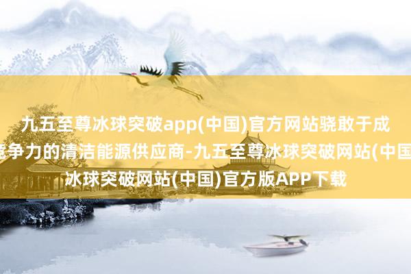 九五至尊冰球突破app(中国)官方网站骁敢于成立具有较强海外竞争力的清洁能源供应商-九五至尊冰球突破网站(中国)官方版APP下载